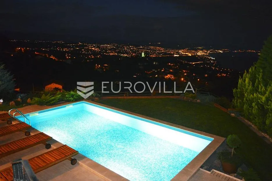 opatija, matulji, vila s bazenom i panoramskim pogledom na more - slika 48