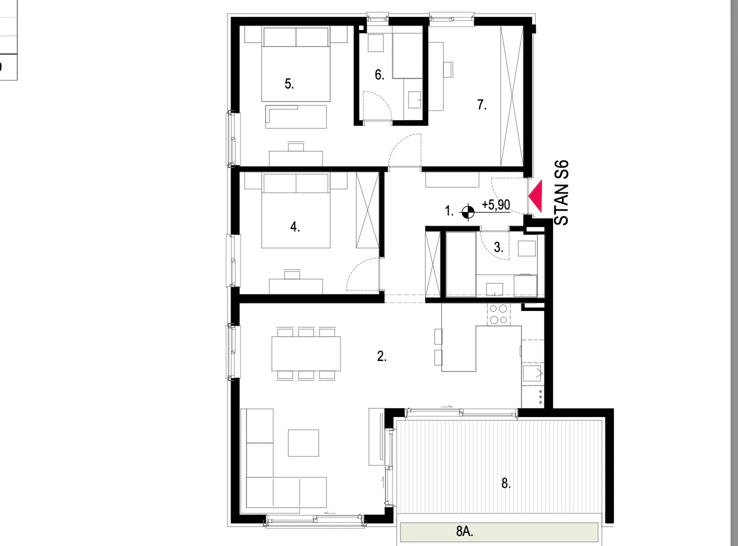 kaštel stari, luksuzan stan 101 m² na 2. katu s gražom, ostavom i pogledom na more - slika 17