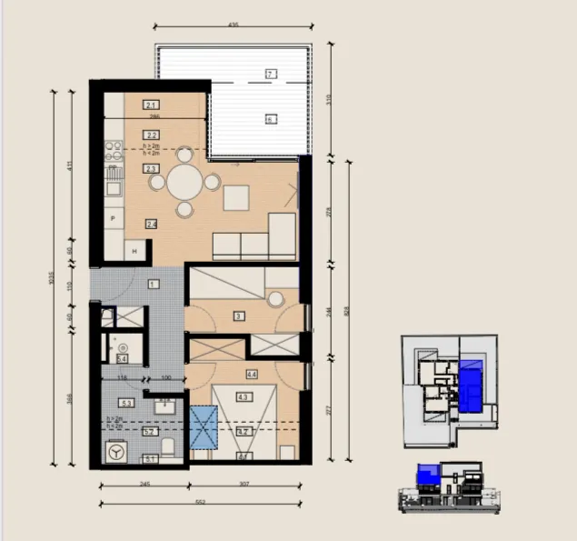 brač, supetar, dvosoban penthouse s predivnim pogledom - slika 12