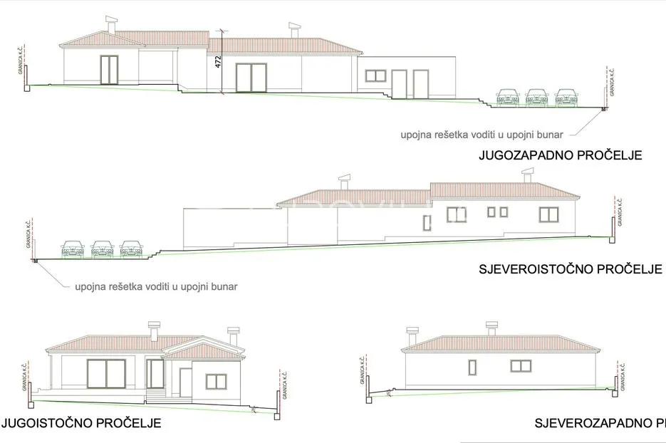 krnica, peruški - građevinsko zemljište s ishodovanom građevinskom dozvolom 862 m2 - slika 2