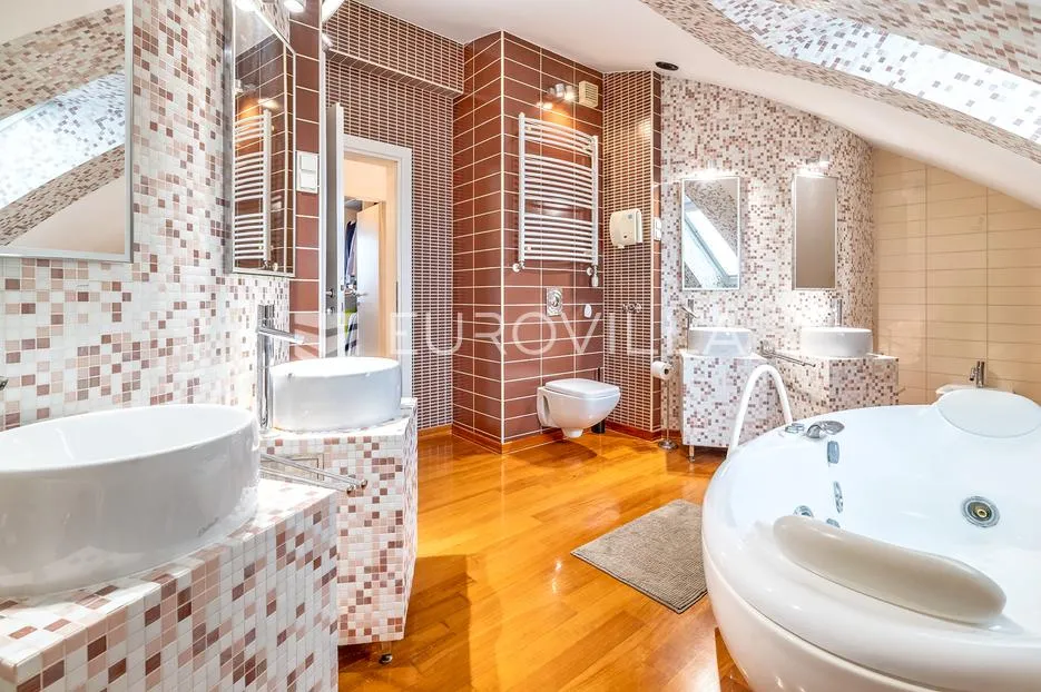zagreb, srebrnjak, penthouse 199 m² privatnosti, wellness zona i vrt - slika 13