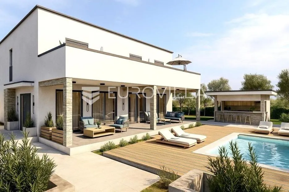 zadar, slivnica, prekrasna villa u izgradnji s velikim potencijalom - slika 2