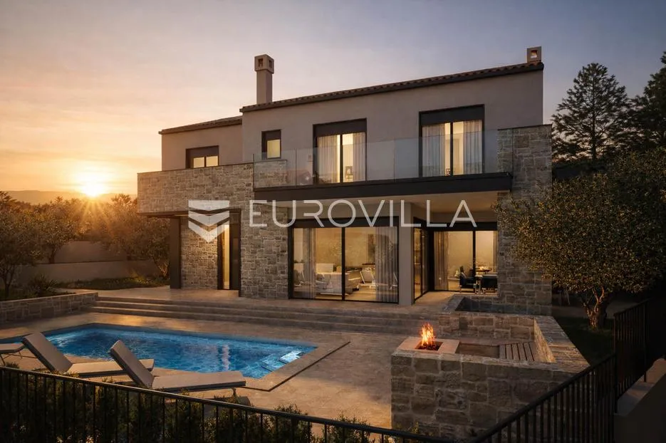 otok krk, šilo, luksuzna vila prvi red do mora, villa b - slika 2