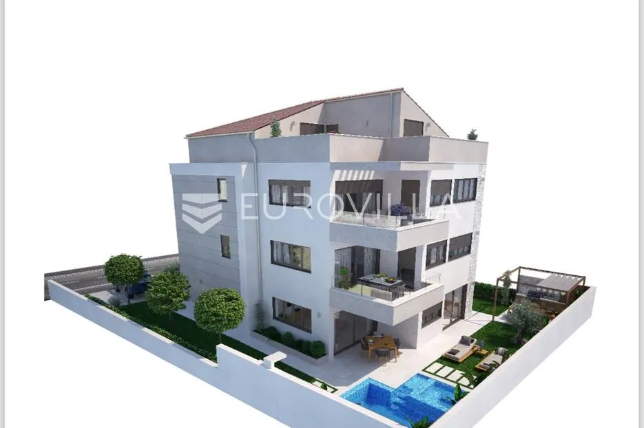 istra, rovinj, luksuzan namješten trosoban stan 130m2 u prizemlju s vrtom i bazenom - slika 20