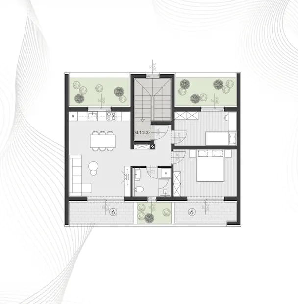 pula, štinjan, eksluzivan dvosoban stan površine 61 m² novogradnja - slika 14