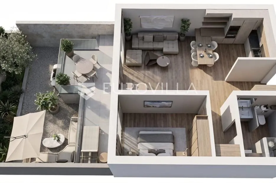 slavonski brod, luksuzan stan 76 m² s vrtom u novogradnji - slika 2