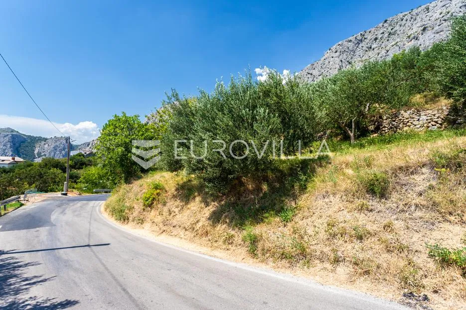 omiš, borak, građevinsko zemljište s pogledom na more, ukupne površine 878 m² - slika 3