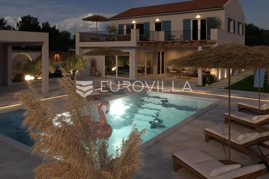 zadar, crno, impresivna dizajnerska vila s bazenom - slika 21
