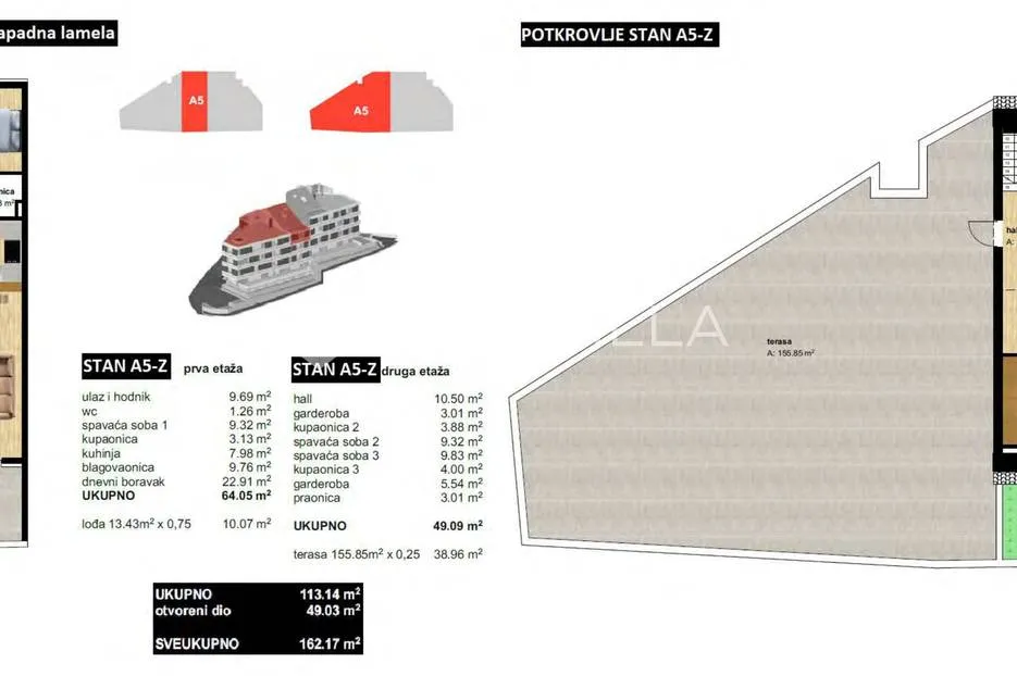 baška voda, novogradnja, penthouse 162,17 m² s - slika 8