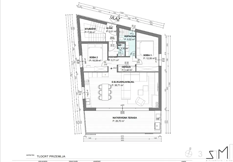 krk, luksuzan stan s bazenom, 113 m² novogradnja - slika 36