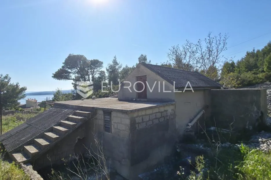 baška voda, zemljište s kućom za renovaciju i panoramskim pogledom na more - slika 11