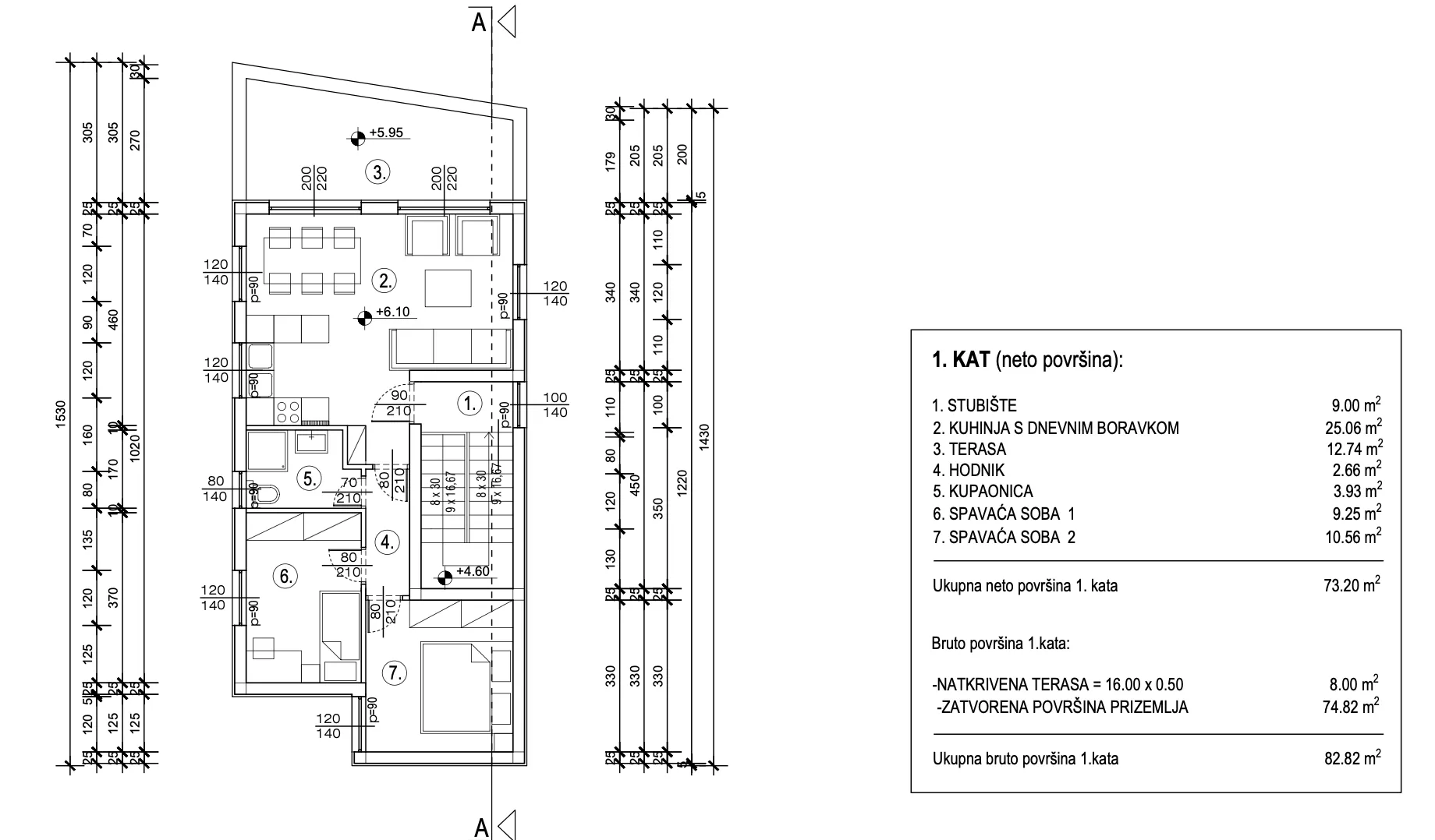 rogoznica, zečevo, kuća s 4 stana i podrumom, 366,81 m² - slika 28