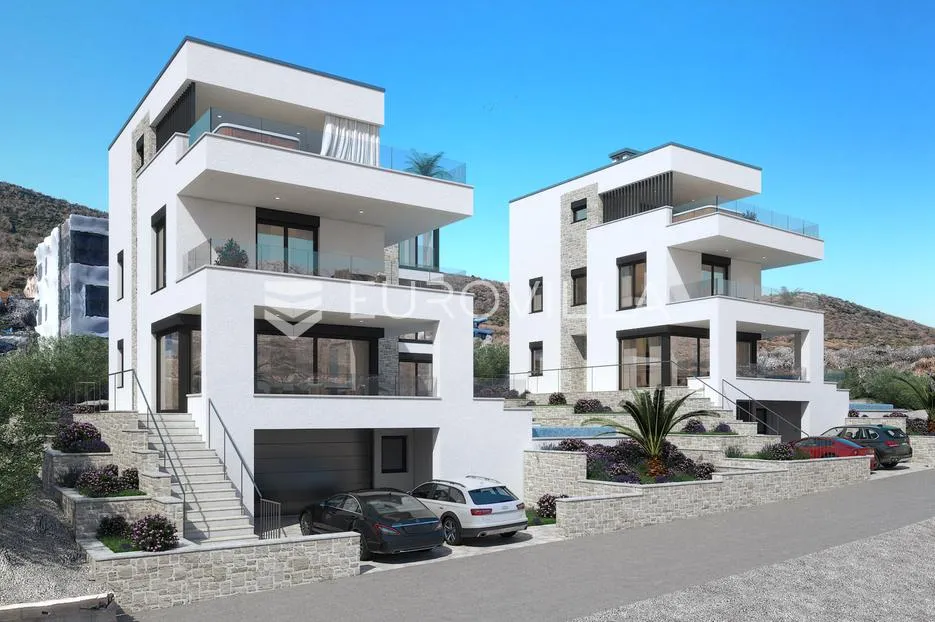 zadar, vinjerac, luksuzna vila u prvom redu uz more - slika 3