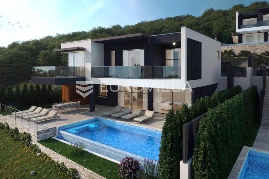 krilo jesenice, moderna vila 5* s bazenom i panoramskim pogledom, 100 m od mora - slika 15
