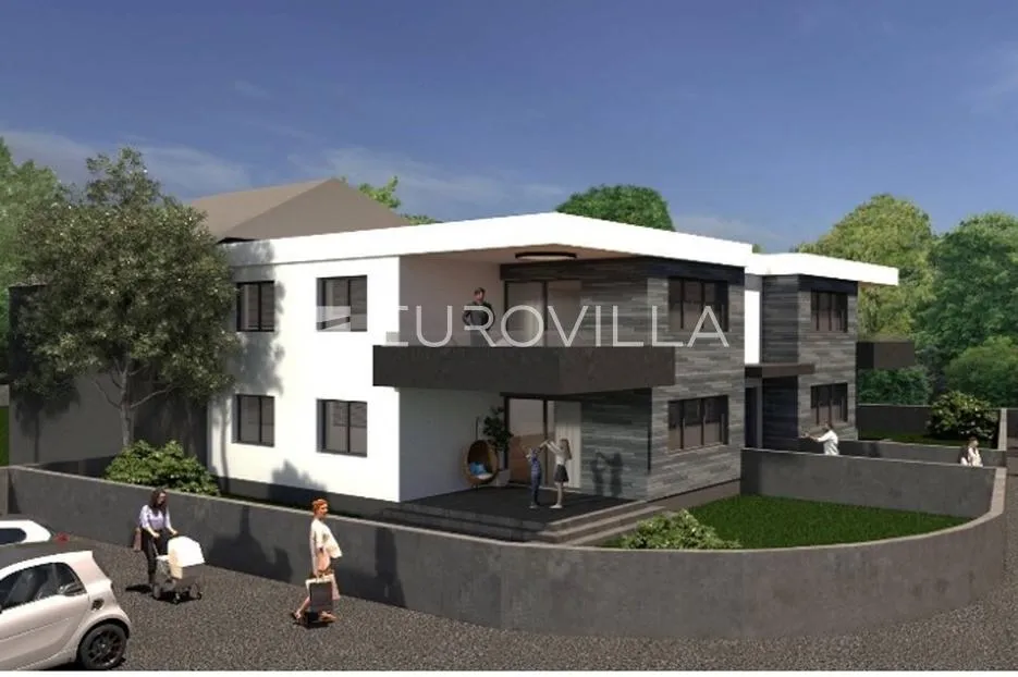 Varaždin, Hallers, trosoban stan u urbanoj vili s 2 parkirna mjesta, NOVOGRADNJA