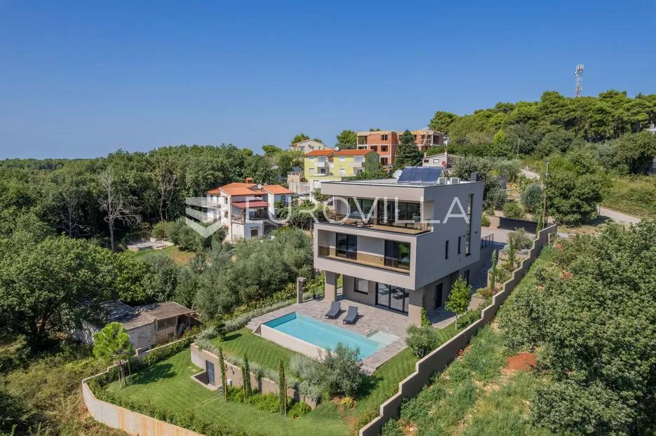 istra, medulin, eksluzivna vila s bazenom i panoramskim pogledom na more - slika 68