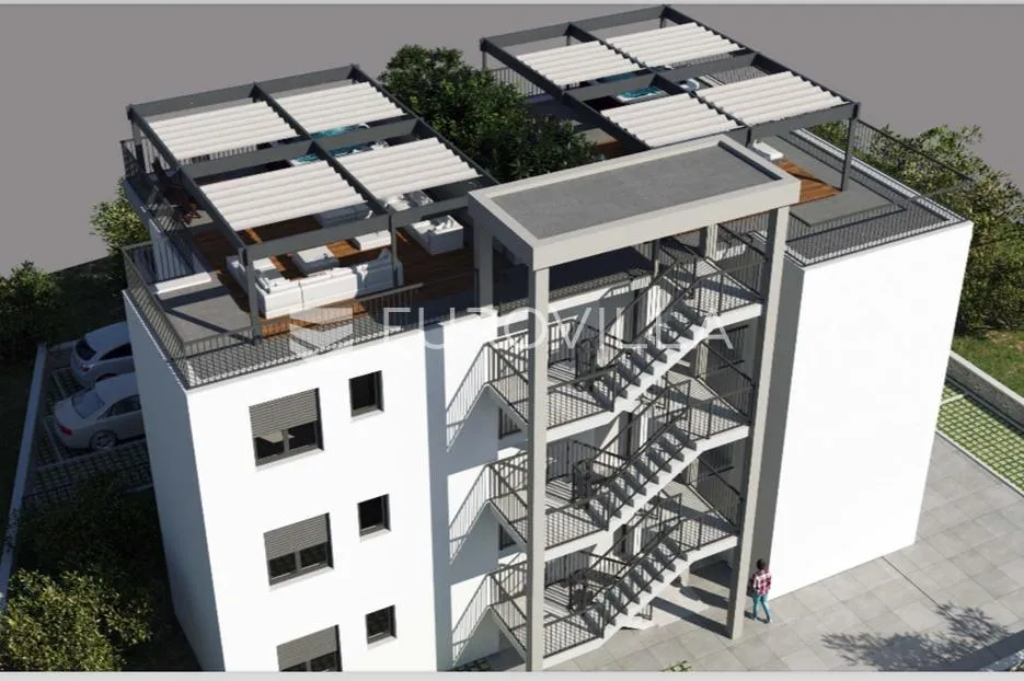 trogir, okrug gornji, penthaus na drugom katu površine od 65,89 m² s krovnom terasom - slika 7