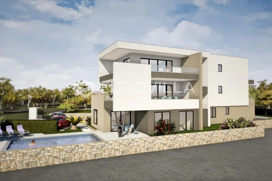krk, njivice, luksuzan stan u novogradnji u prvom redu do mora 72 m² - slika 7