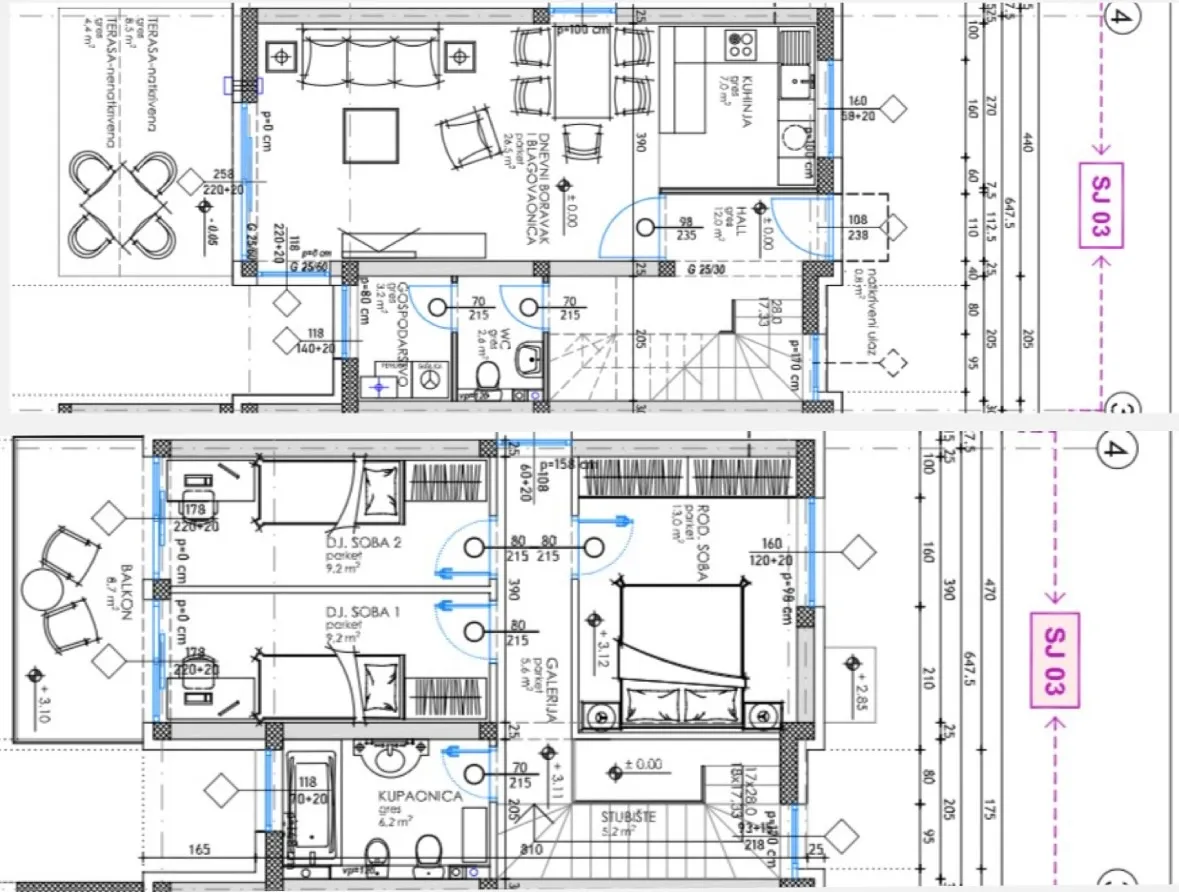 prelog, kuća u nizu površine 107,75 m² - slika 3