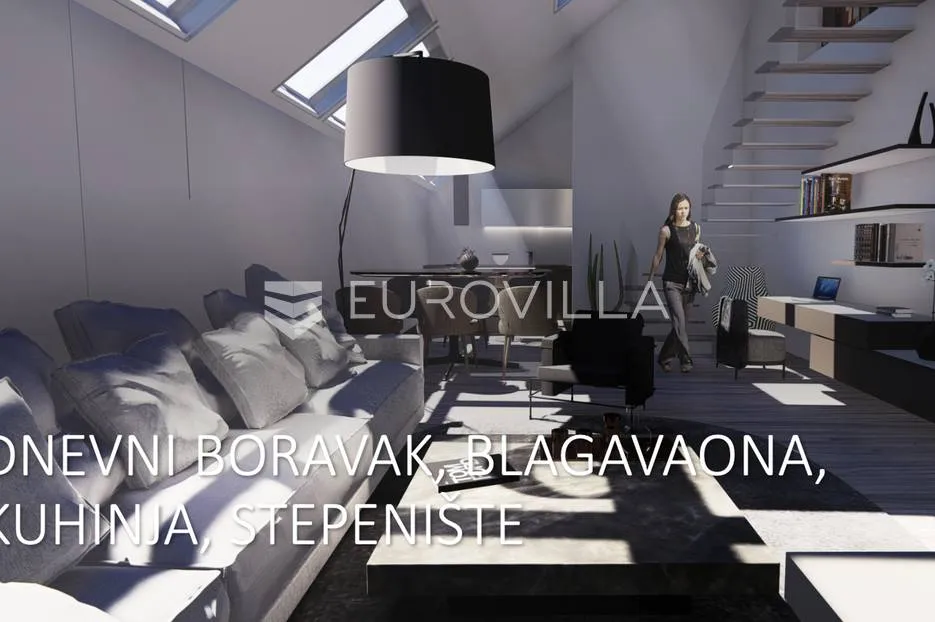 zagreb centar, dvosoban loft / dvoetažan stan - slika 15