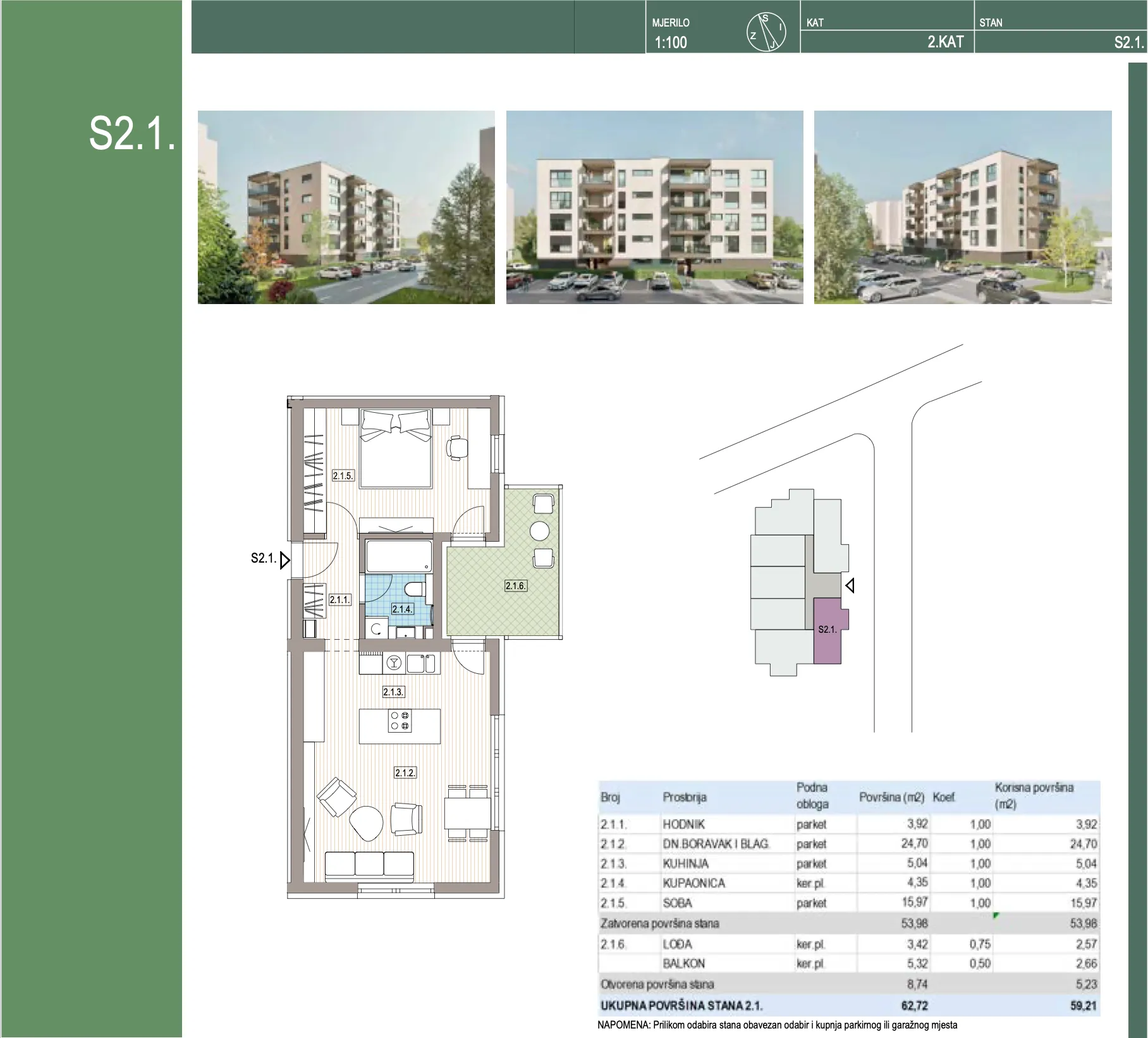 krapinske toplice, dvosoban stan 59 m² na 2. katu novogradnja - slika 8
