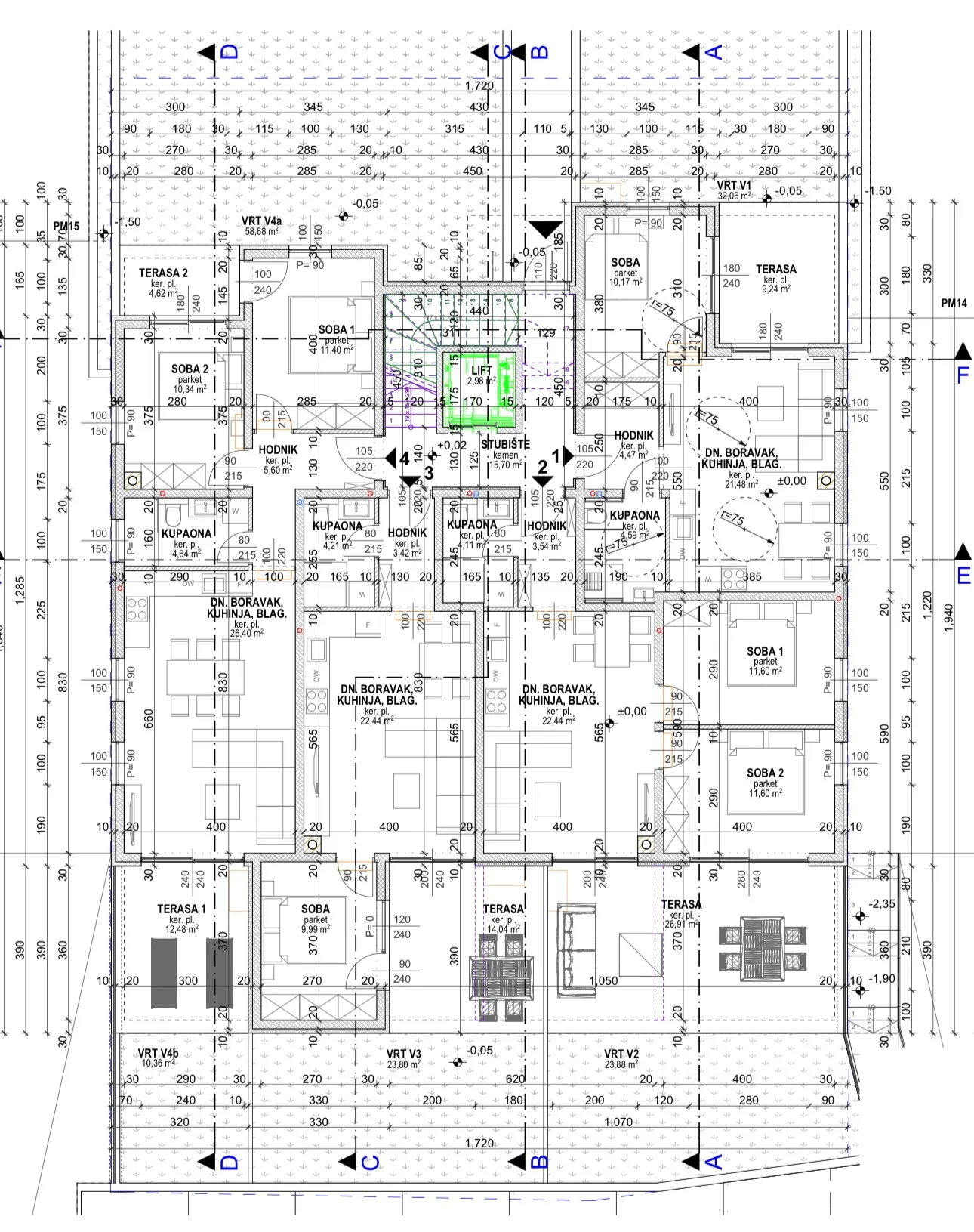 pag, povljana, dvosoban stan u vrhunskoj novogradnji, vrt, 80,20 m² - slika 9
