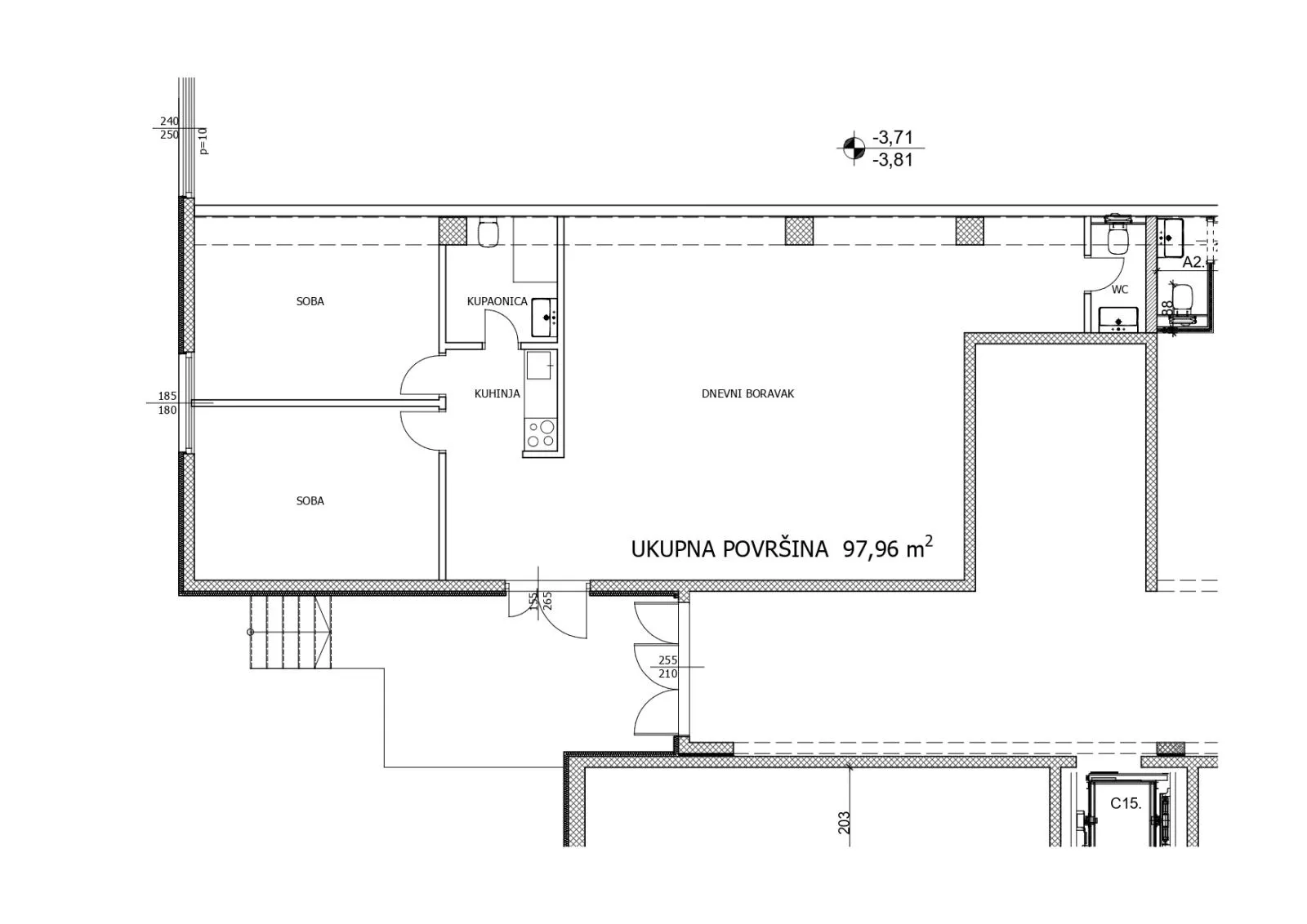 dubrovnik, solitudo, poslovni prostor 100 m² s 2 parkirna mjesta - slika 8