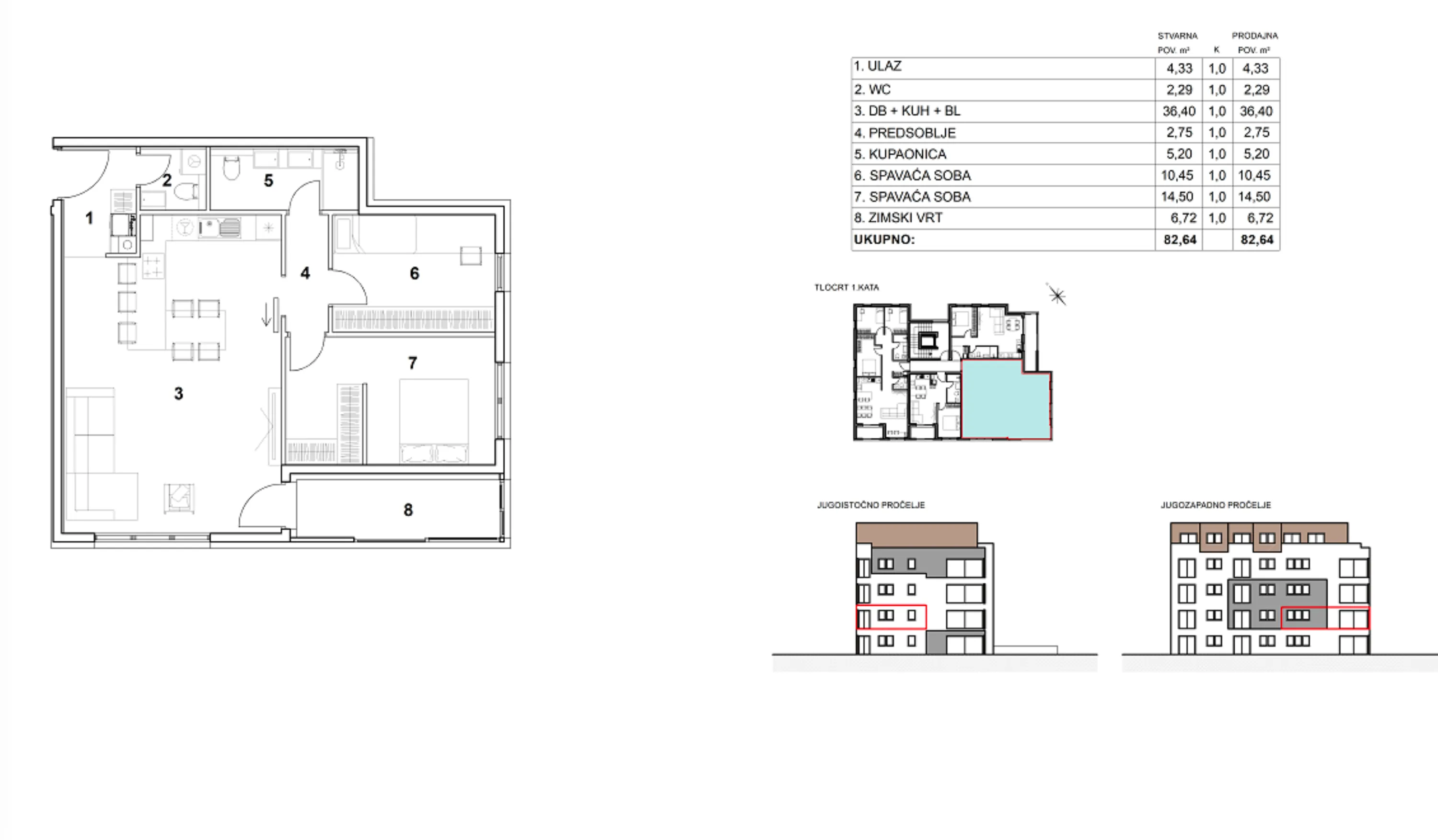 zagreb, donje vrapče, atraktivan trosoban stan 83 m², novogradnja - slika 5