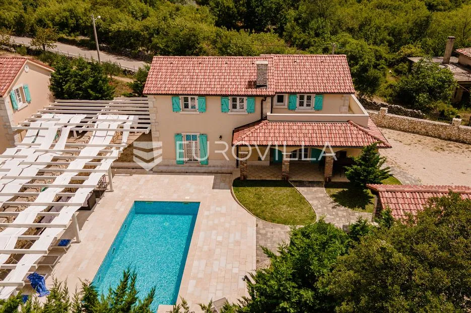 otok krk, dobrinj, kras, ekskluzivna vila s bazenom na mirnoj lokaciji - slika 2