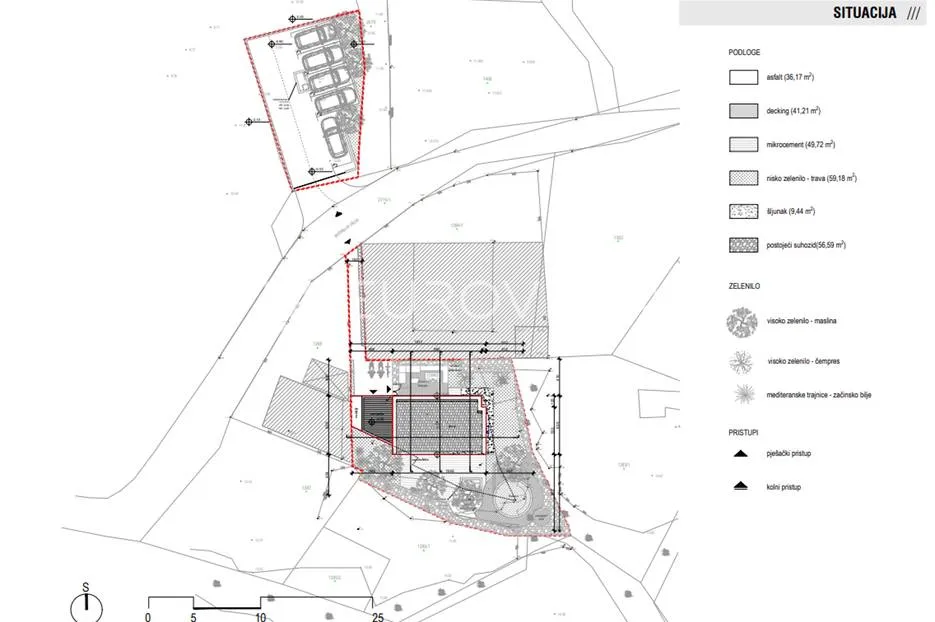 hvar, vrboska, građevinsko zemljište s projektom - slika 3