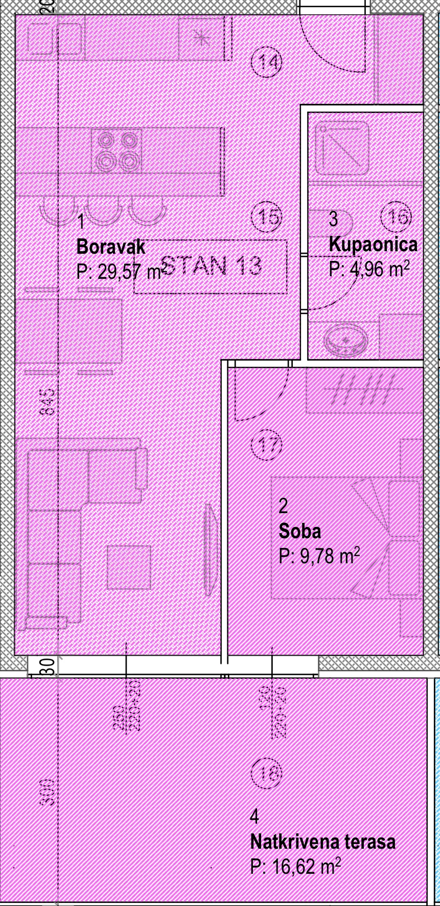 pag, povljana, jednosoban stan u novogradnji, s13 - slika 6
