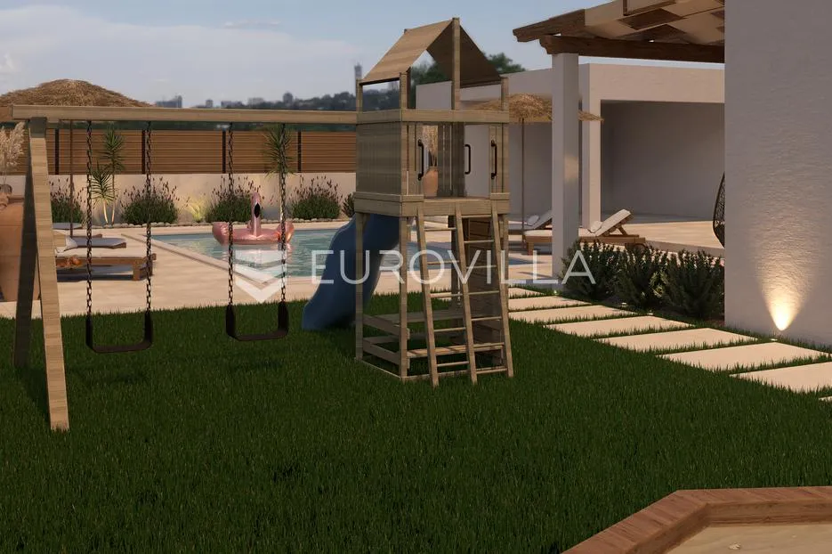 zadar, crno, impresivna dizajnerska vila s bazenom - slika 20