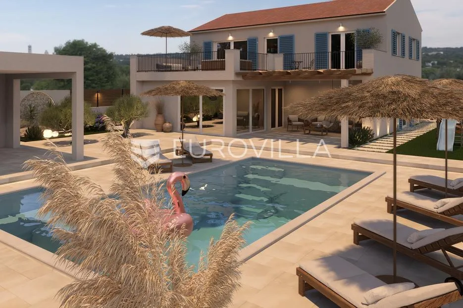 zadar, crno, impresivna dizajnerska vila s bazenom - slika 14
