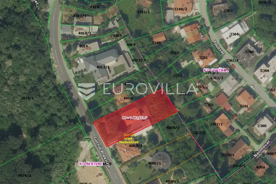 gornje prekrižje rezidencijalno zemljište 1.400 m² - slika 2