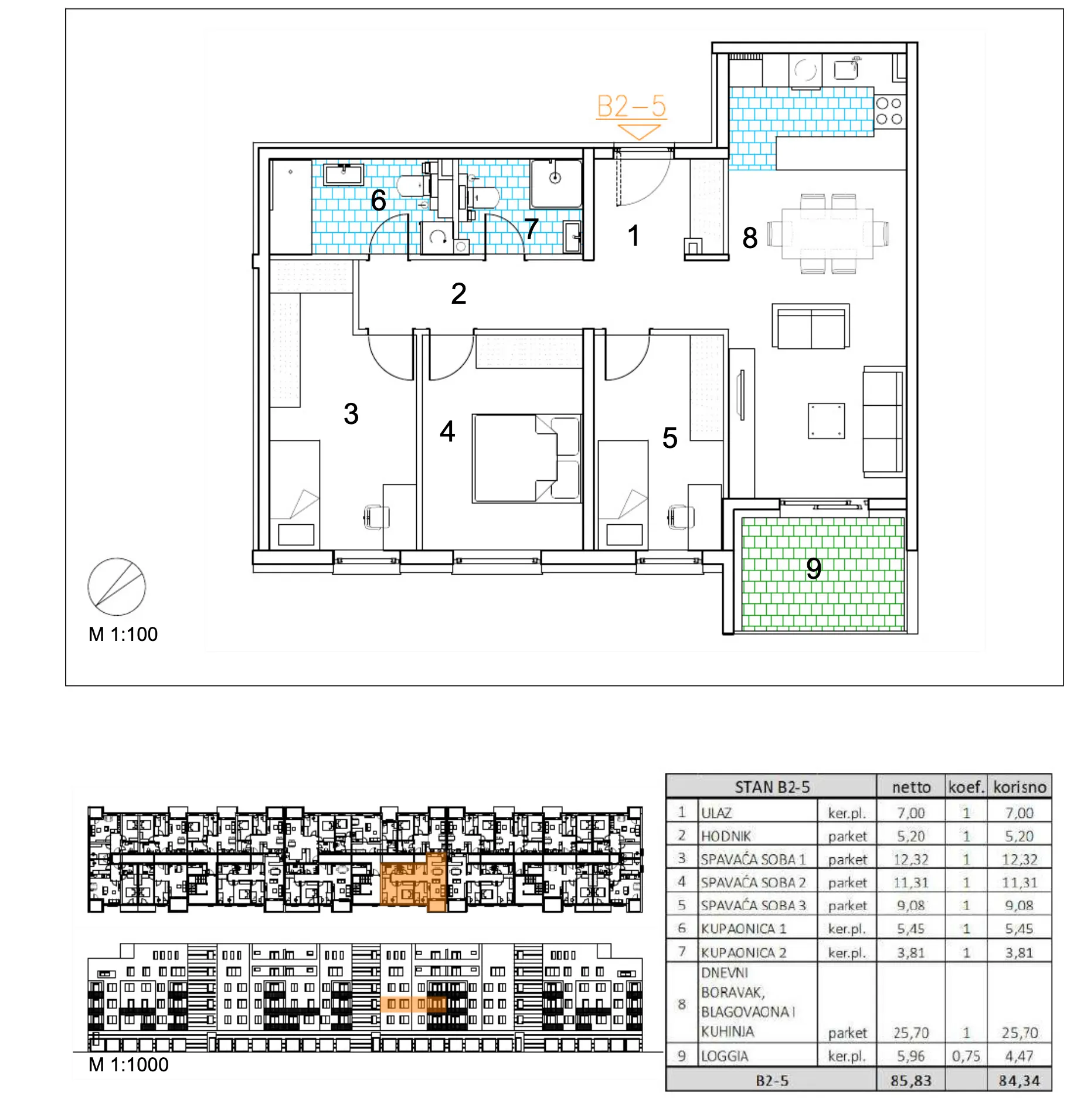 velika gorica, moderan četverosoban stan u novogradnji, 84 m² - slika 6