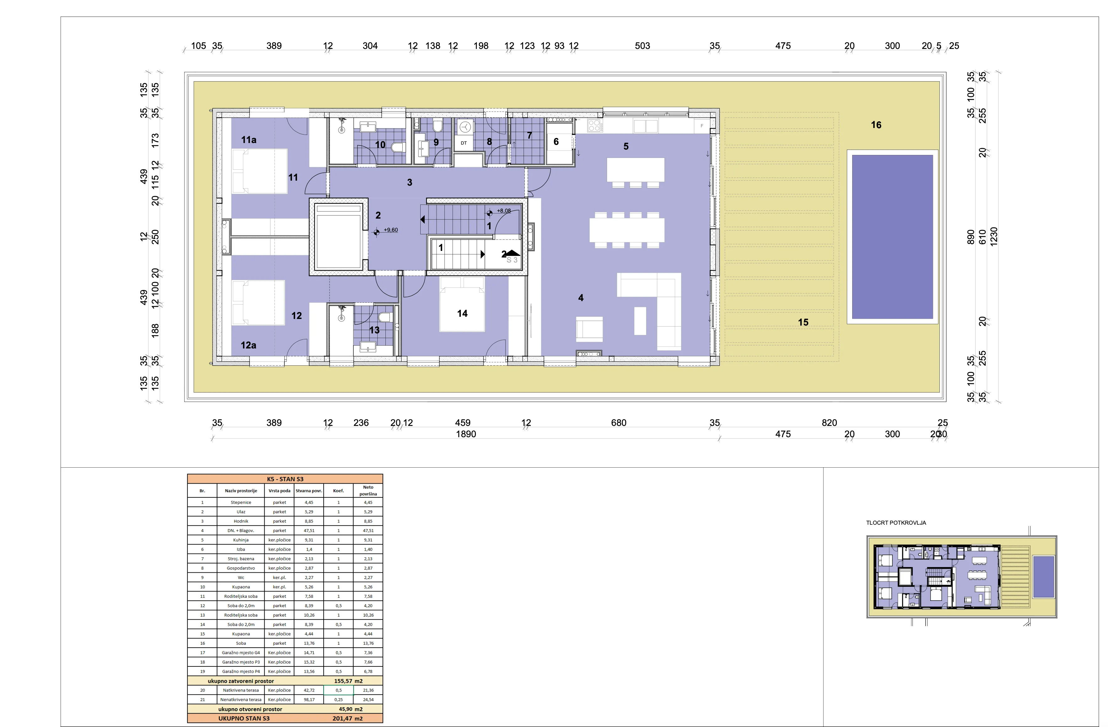 opatija, višesoban stan + 3 gpm, nkp 201 m2, novogradnja - slika 35
