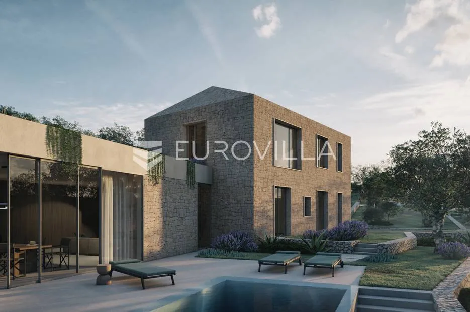 otok hvar, jelsa, atraktivno građevinsko zemljište 1110,50 m² s idejnim projektom - slika 2