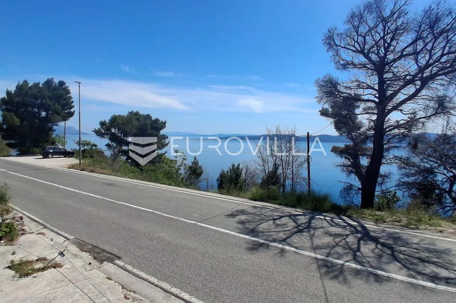 omiš, lokva rogoznica, prostrano zemljište s kućom za adaptaciju i panoramskim pogledom na more - slika 4