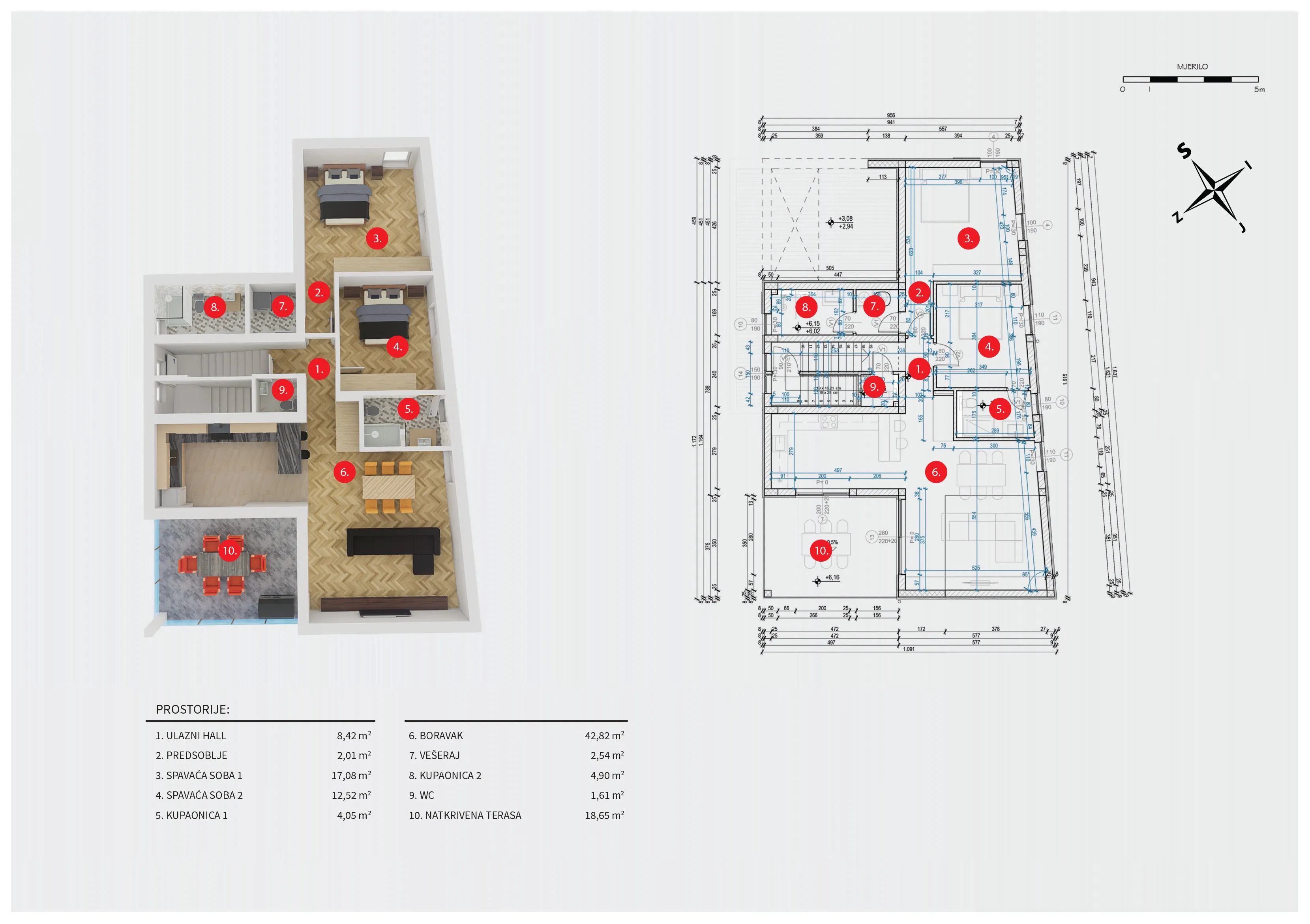 vodice, novogradnja, moderan dvosoban penthouse, 115,77 m² - slika 19