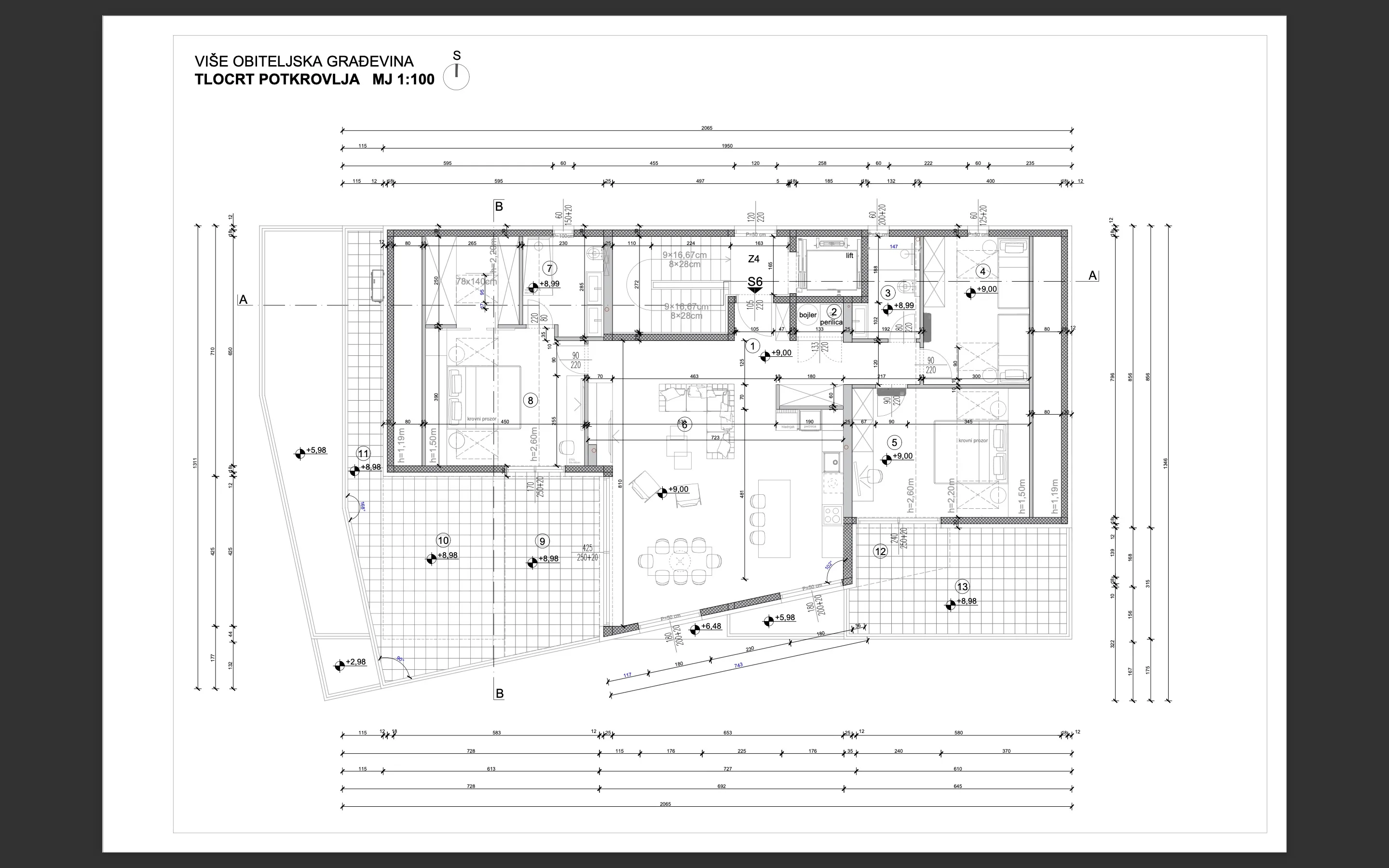 istra, rovinj, ekskluzivan penthouse s tri spavaće sobe s pogledom na more i garažom nkp 144m2 - slika 33