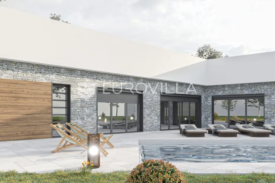 istra, barban, prilika, dva građevinska zemljišta s projektom i pravomoćnom građevinskom dozvolom - slika 3
