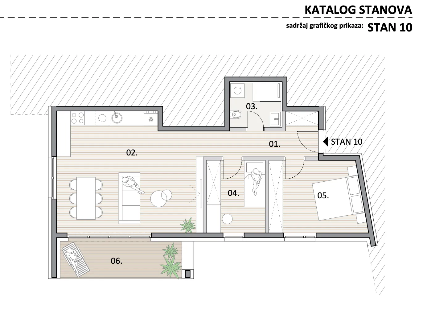 zagreb, trnava, atraktivan trosoban stan, novogradnja, 71 m² - slika 6