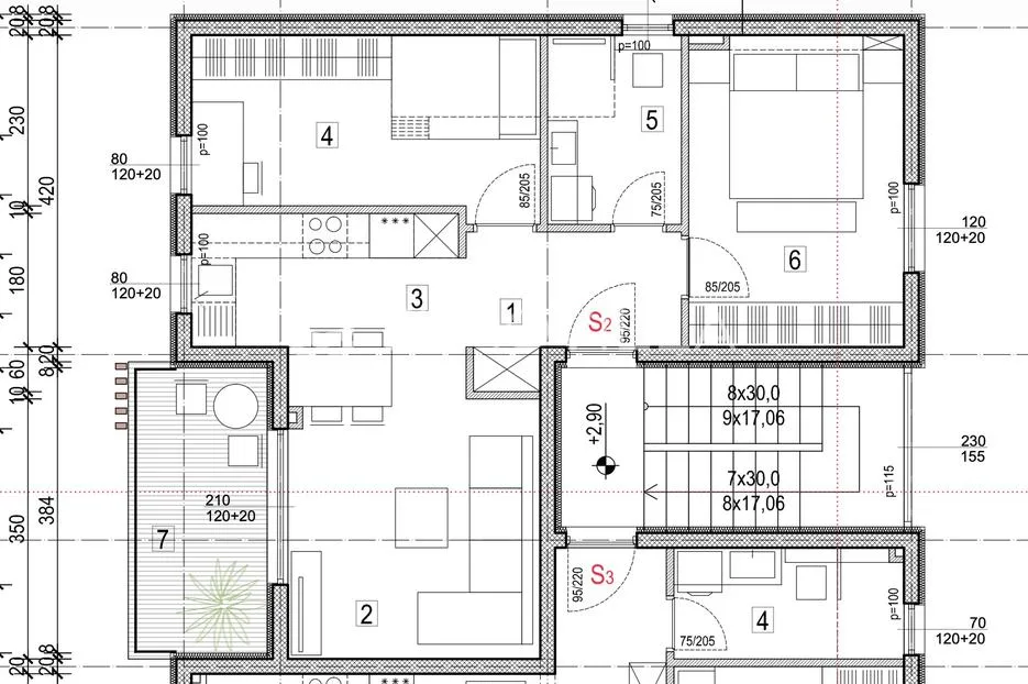 kaštel stari, novi dvosoban stan 60,3 m², novo namješten s parkirnim mjestom - slika 3