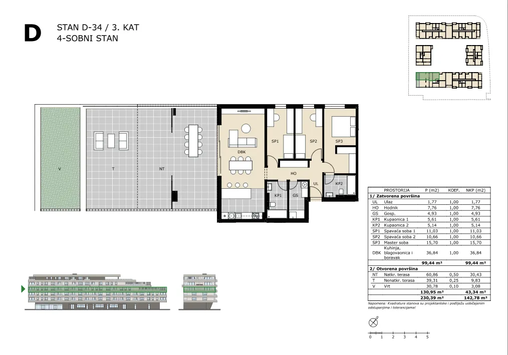 velika gorica, četverosoban stan neto površine 143,27 m² novogradnja - slika 5