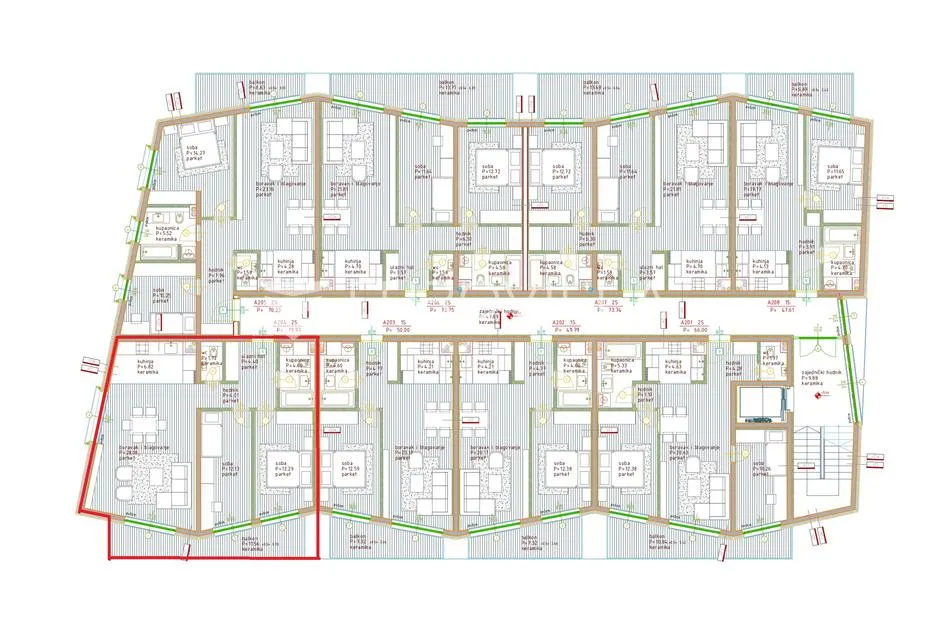 istra, poreč, dvosoban stan na 2. katu moderne novogradnje 88 m² - slika 14