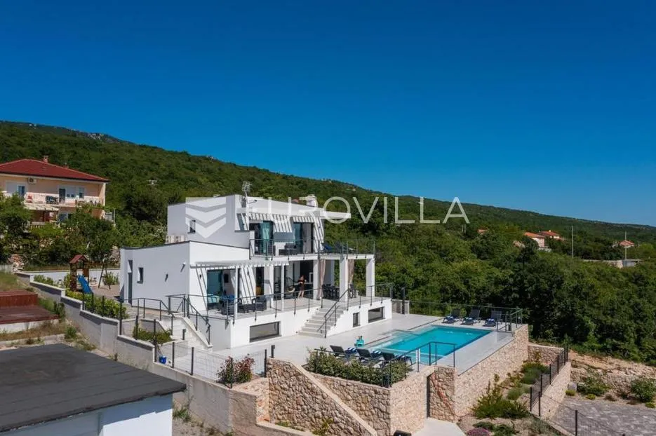 crikvenica, šmrika, kuća s bazenom i panoramskim pogledom - slika 5
