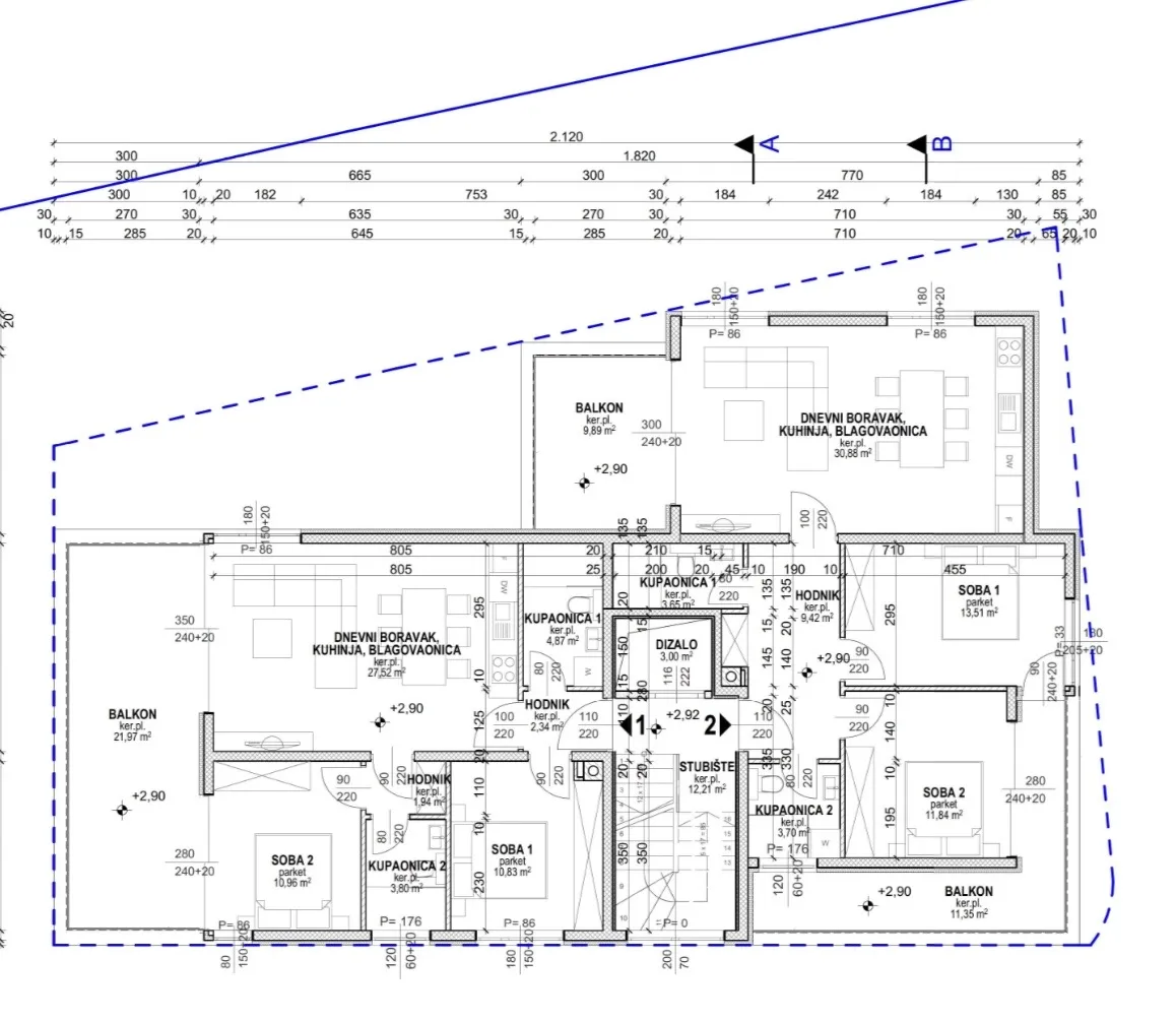 pag, povljana, dvosoban stan 60 m od mora, 94,40 m² - slika 7