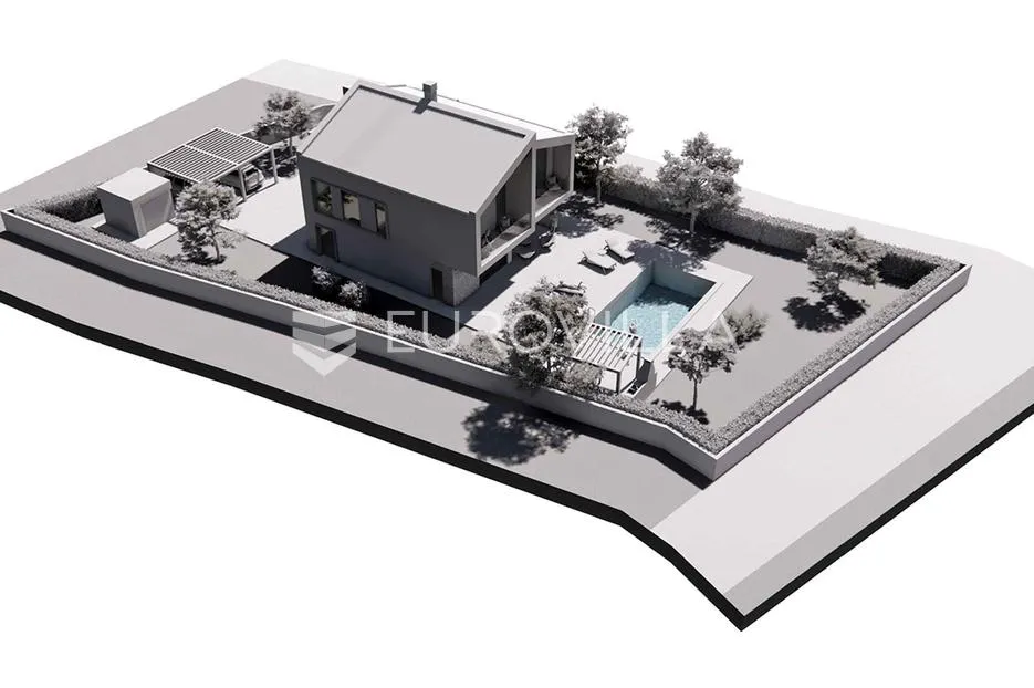 istra, poreč okolica - zemljište s građevinskom dozvolom i projektom kuće s bazenom - slika 14