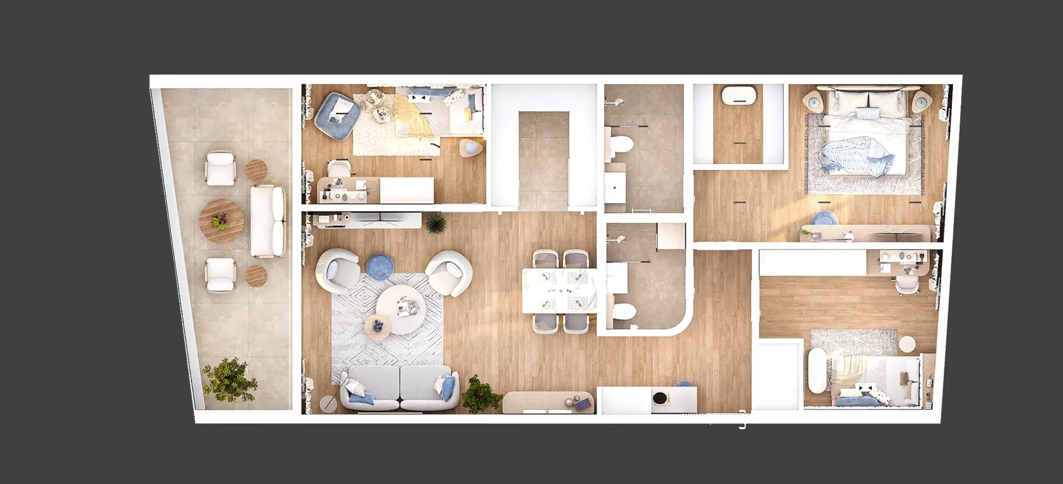 rijeka, kantrida, luksuzan četverosoban stan nkp 127 m2 u novogradnji - slika 7