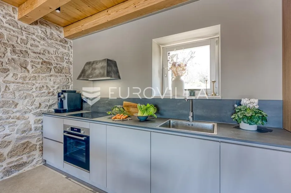 istra, labin, šumber, unikatna samostojeća villa na velikoj okućnici s pogledom - slika 26